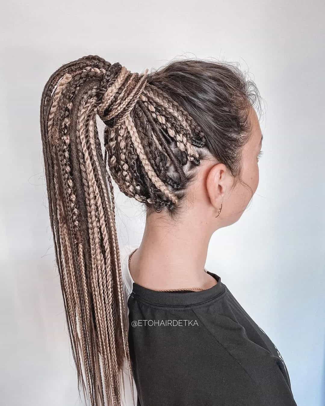 Dreadlocks Ponytail For A Wedding