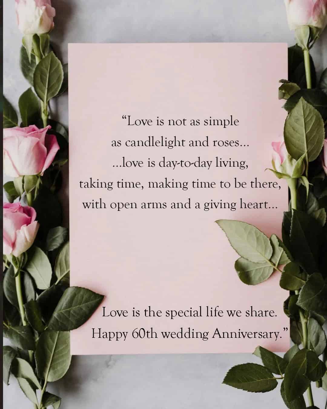 Poems For 60th Wedding Anniversary