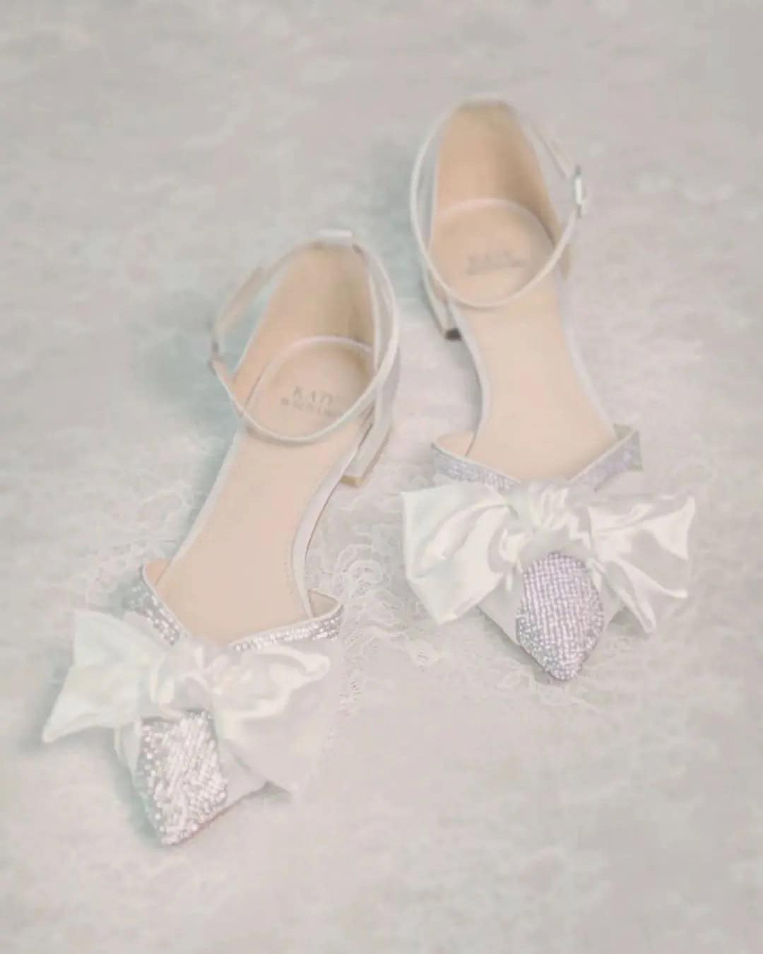 Flat Cinderella Bridal Shoes