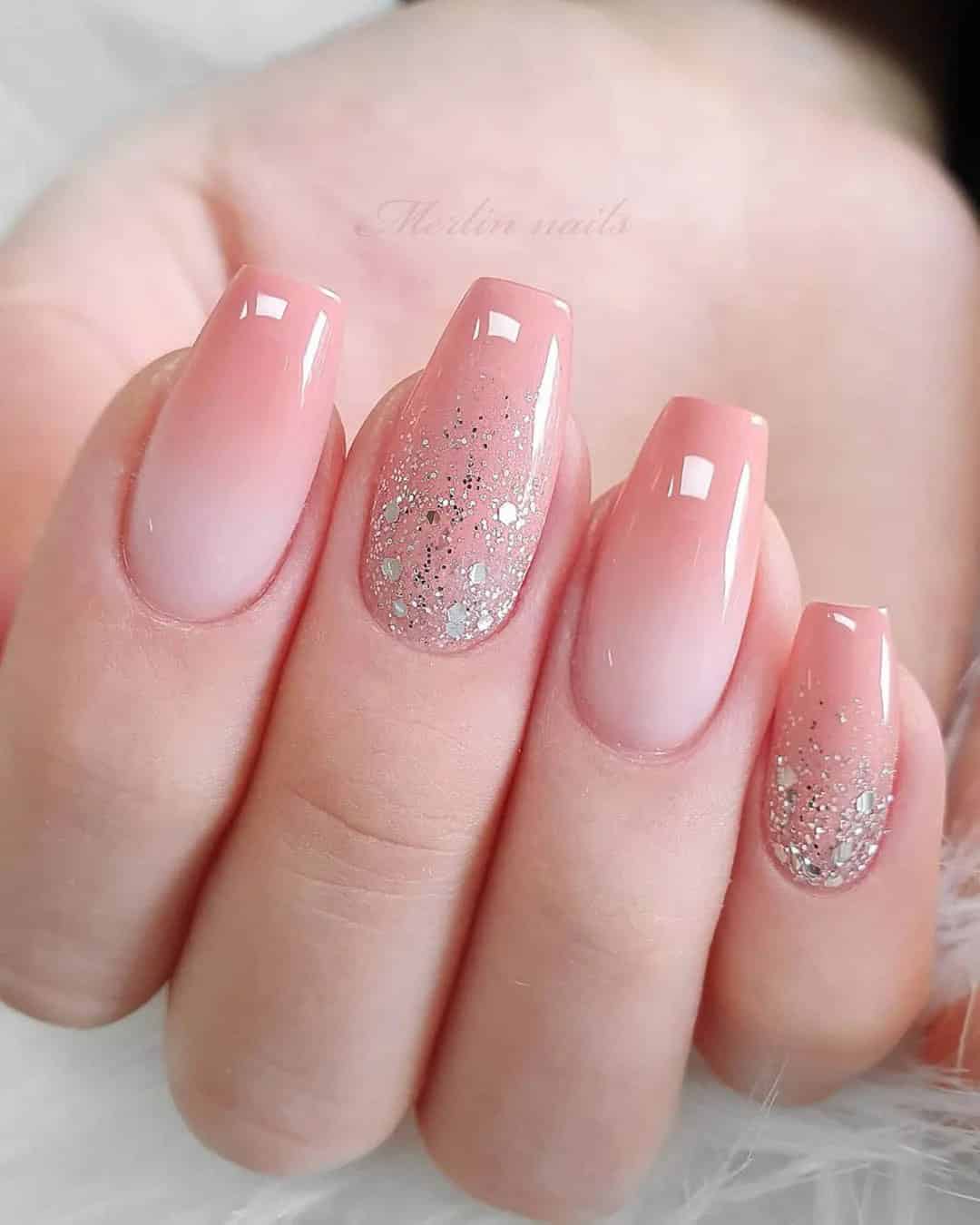 Sparkly Wedding Nails