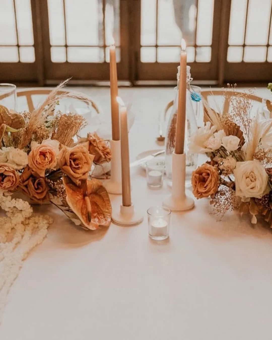 Rust Wedding Flower Decor