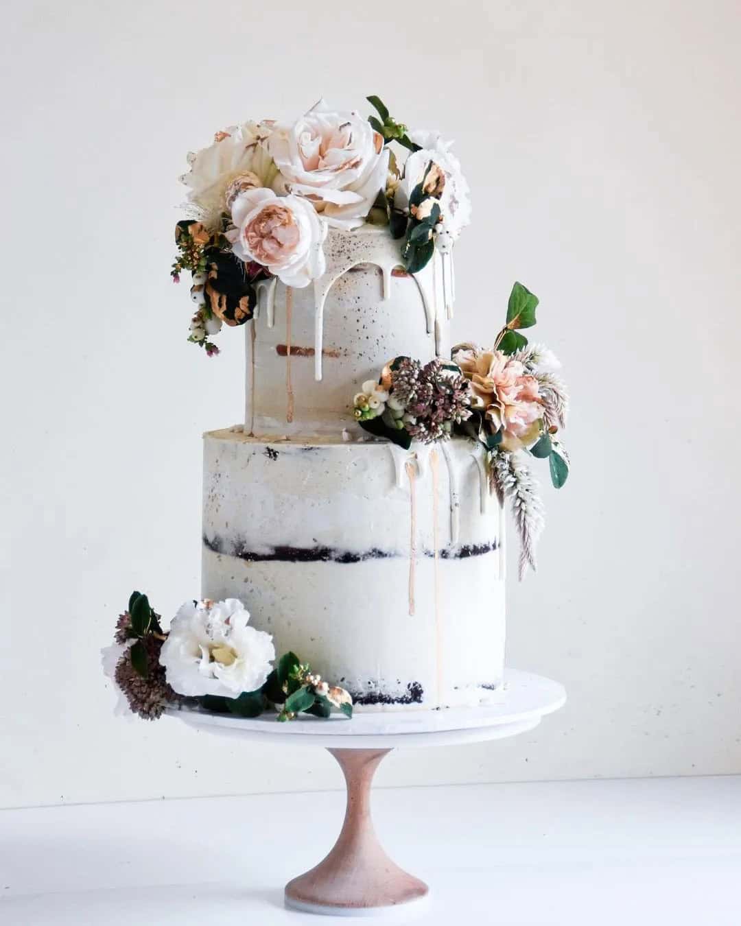 Charming Naked Drip Cakes