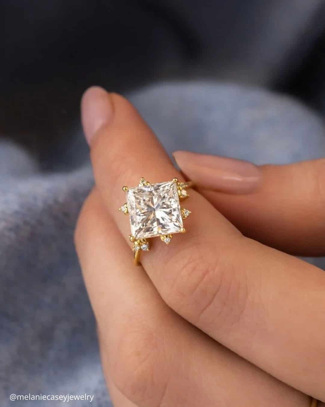 Unique And Modern Princess Cut Rings