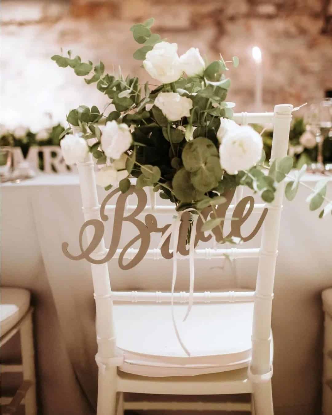 Wedding Chair Decoration with Flowers