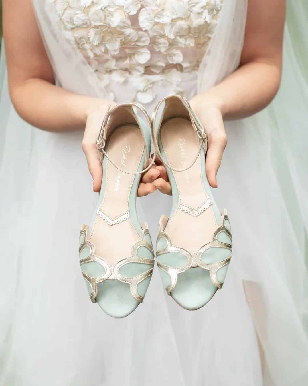 Flat Green Wedding Shoes