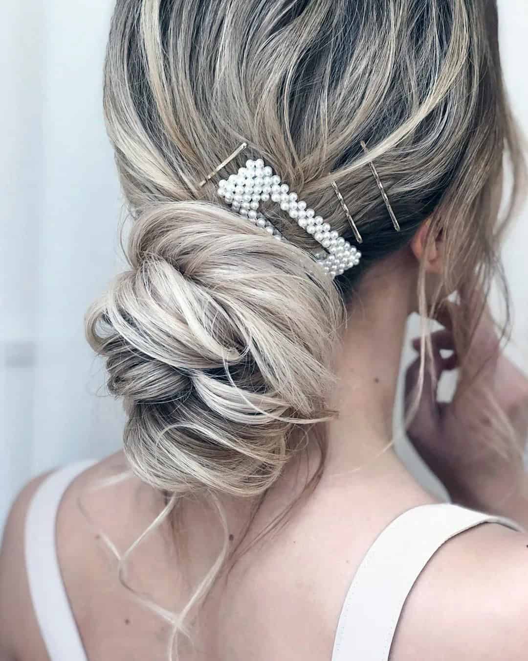 Slightly Messy Bridal Hair Ideas