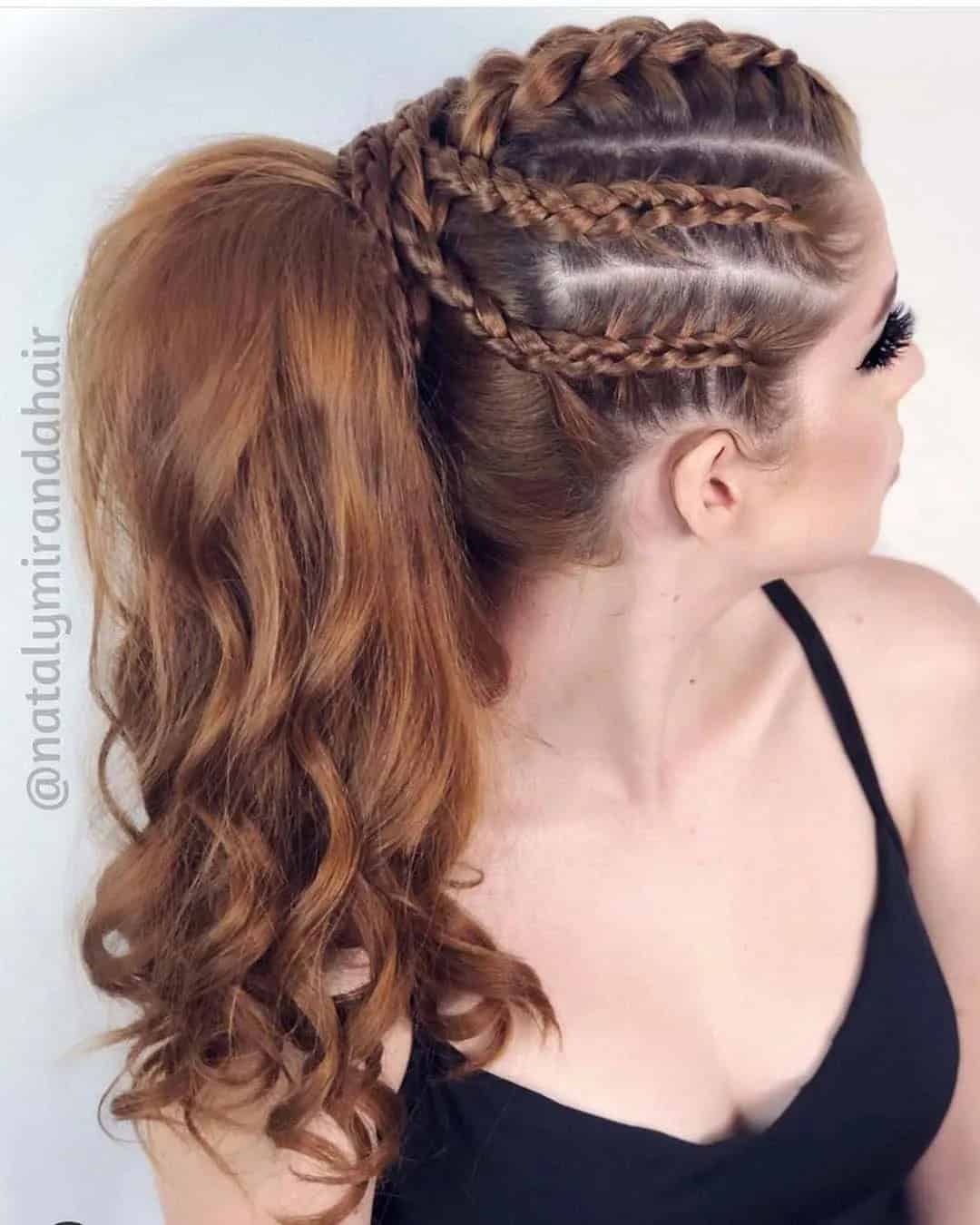 Ponytail Ideas for Viking Wedding