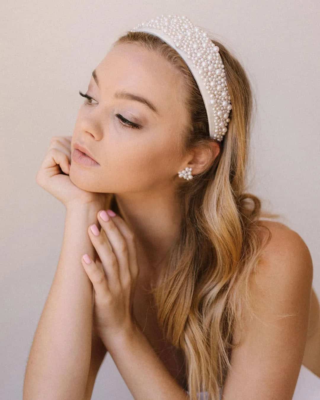 Down Wedding Hairstyles With Headband