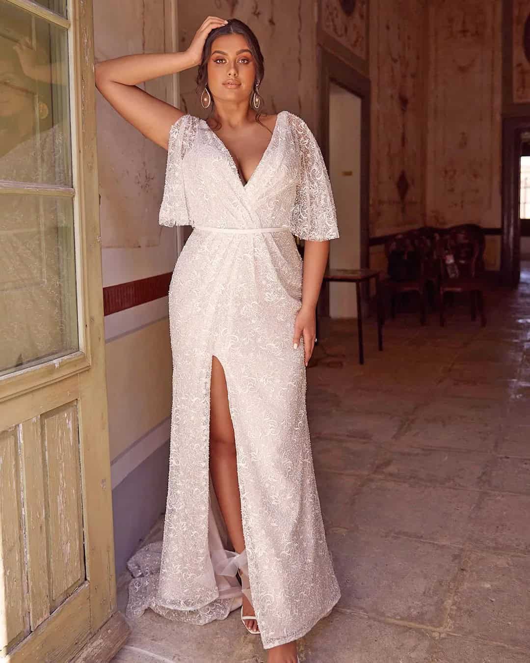 Casual Wedding Dresses Plus Size