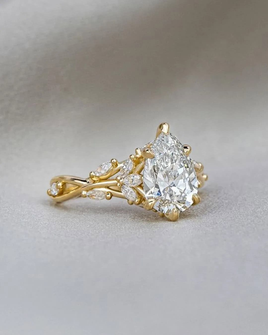 Marquise & Pear Cut Engagement Rings