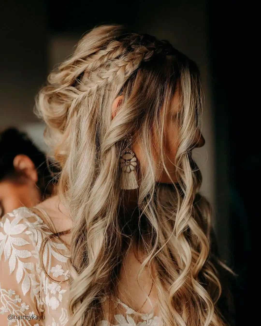 Boho Wedding Hair Half Up