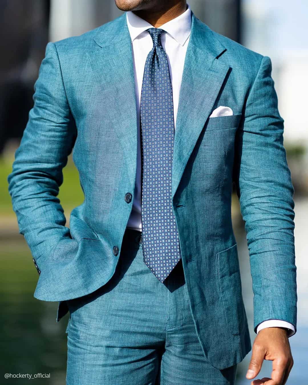 Blue Groom Suits