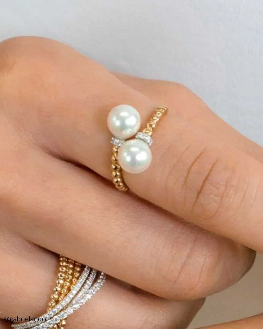 Toi et Moi Pearls Ring