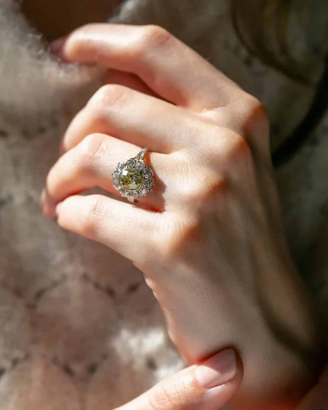 Vintage Floral Engagement Rings