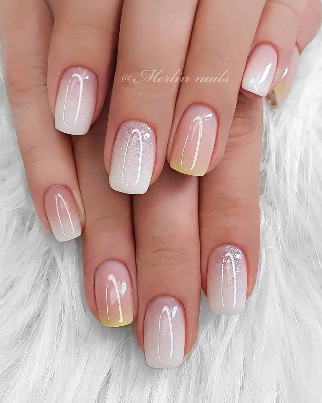 Natural Wedding Nails