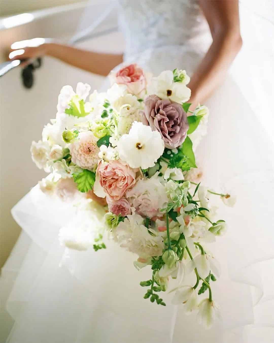 Gorgeous Cascading Wedding Bouquets