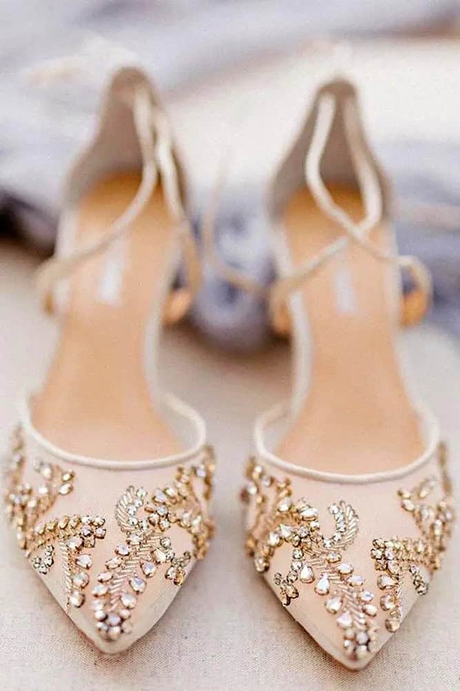 Hand-Beaded Bridal Bella Belle Shoes