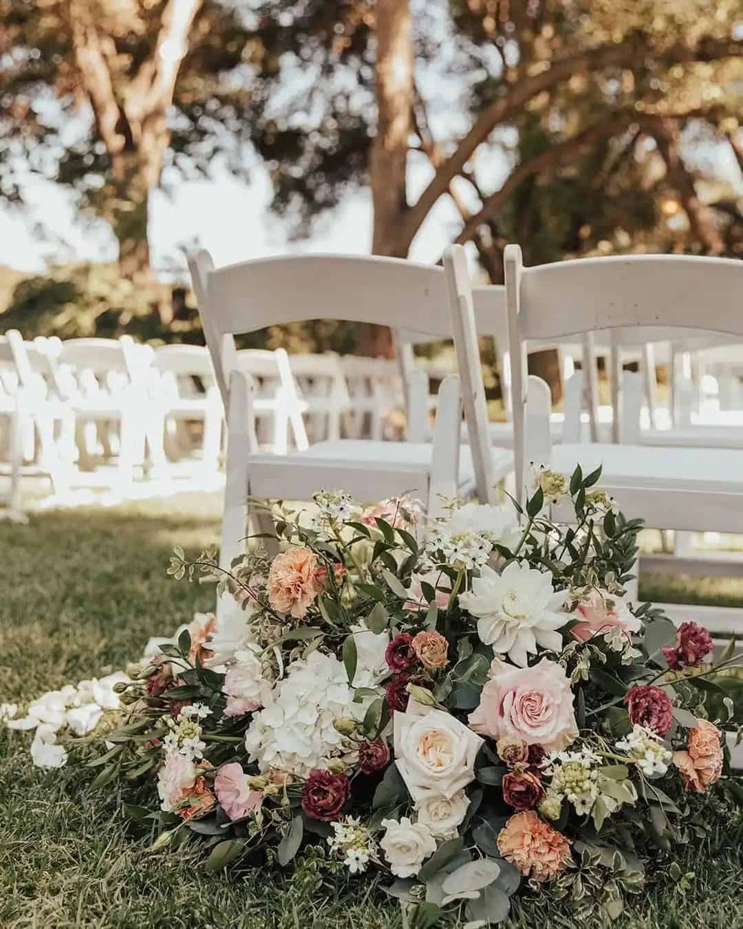 Flower Arrangement For A Wedding