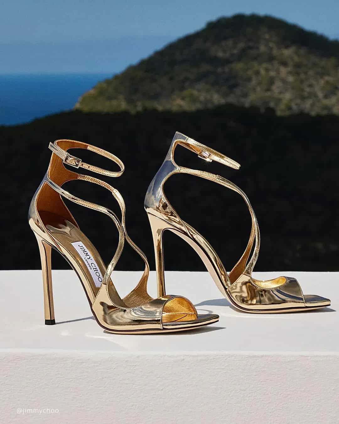 Gold Leather Sandals