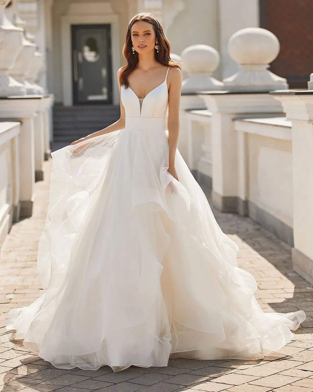 Ruffle Bridal Dresses