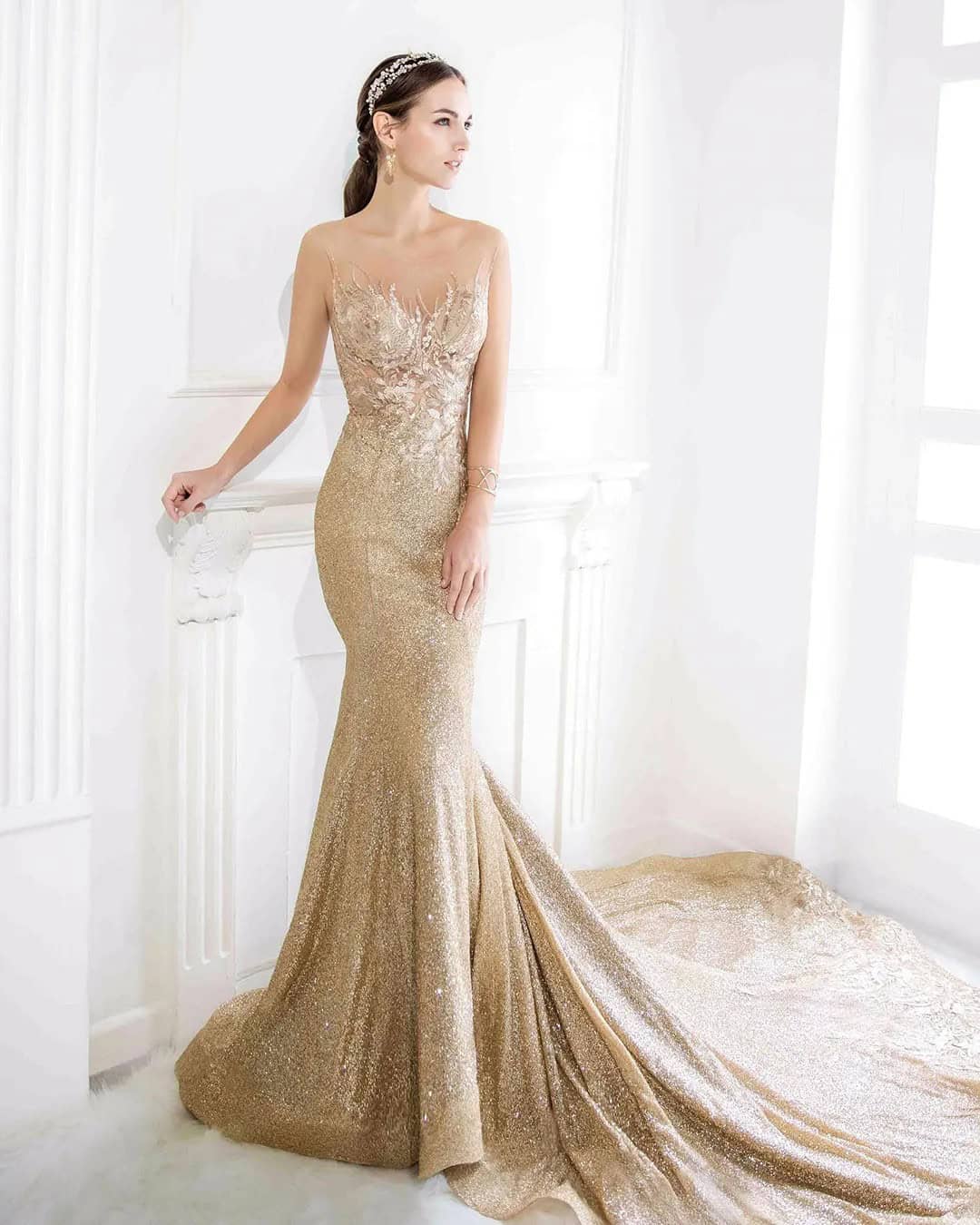 Champagne Colored Wedding Dresses