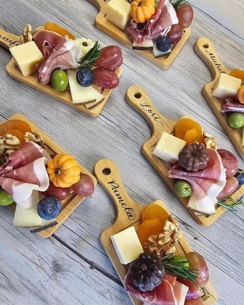 Mini personal charcuterie boards