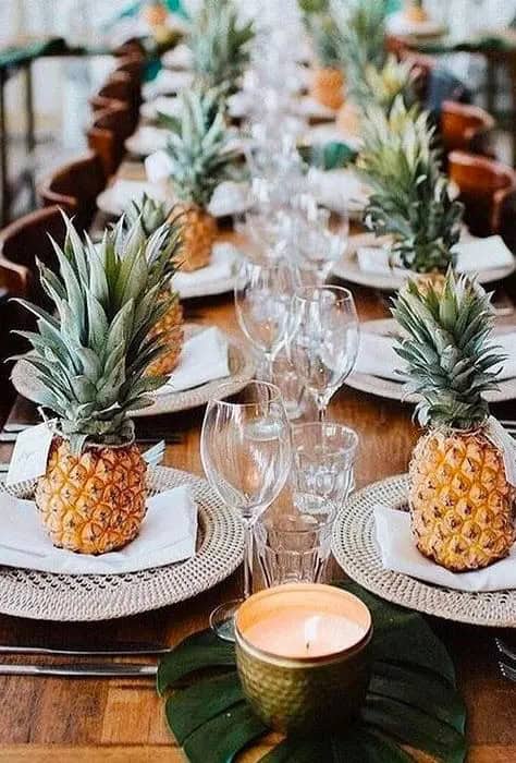 Tropical Table Decorations