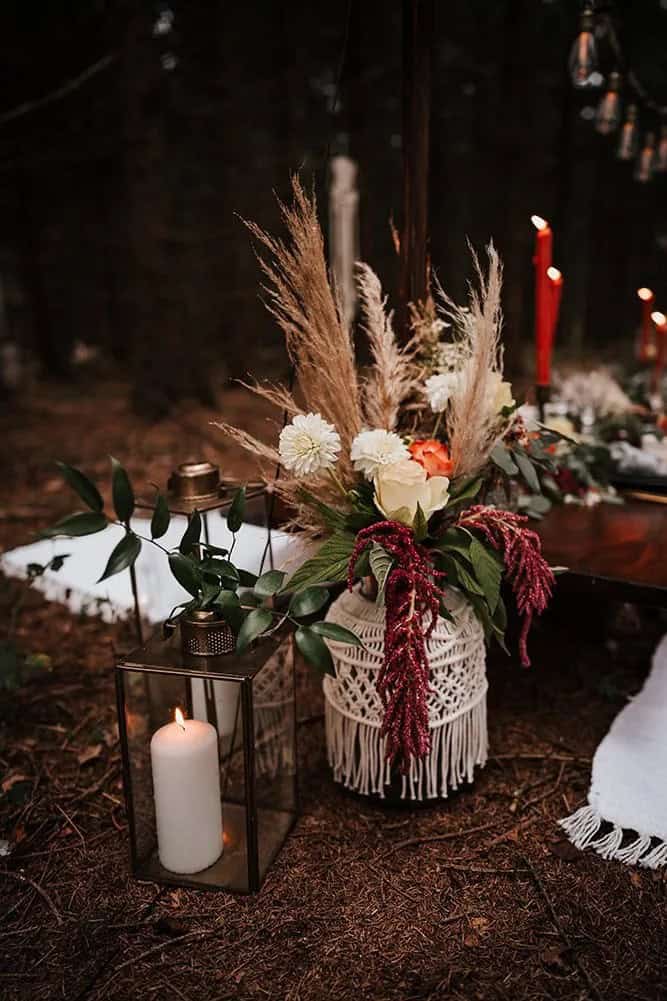 Wedding Reception In Forest