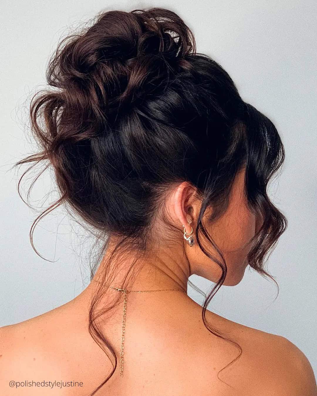 High Updos Wedding Hair Trends