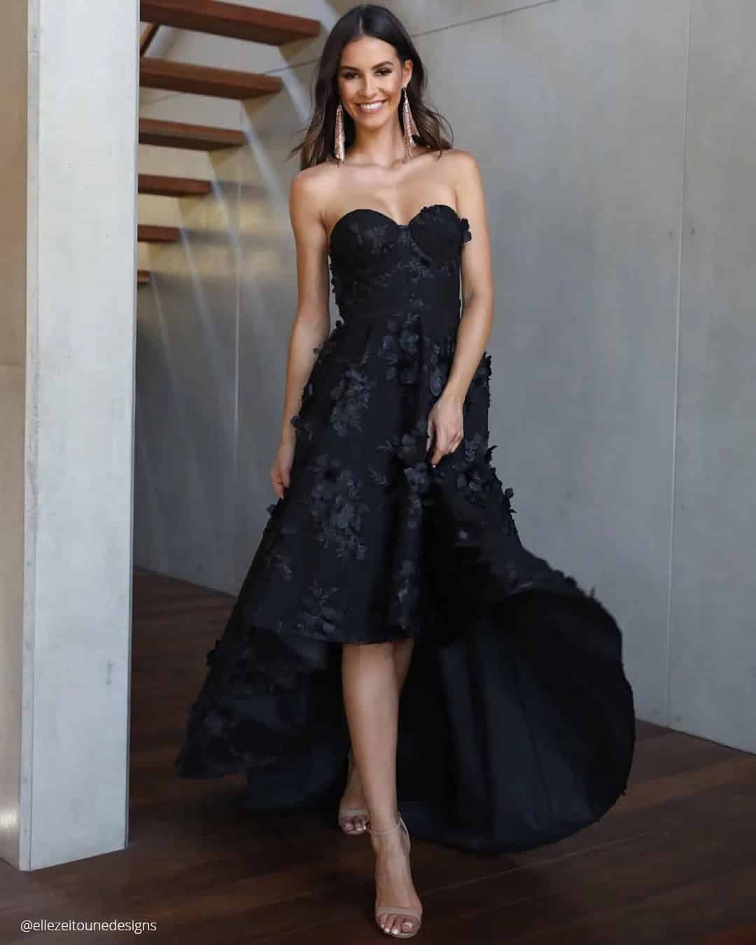 Black Cocktail Dress For Wedding