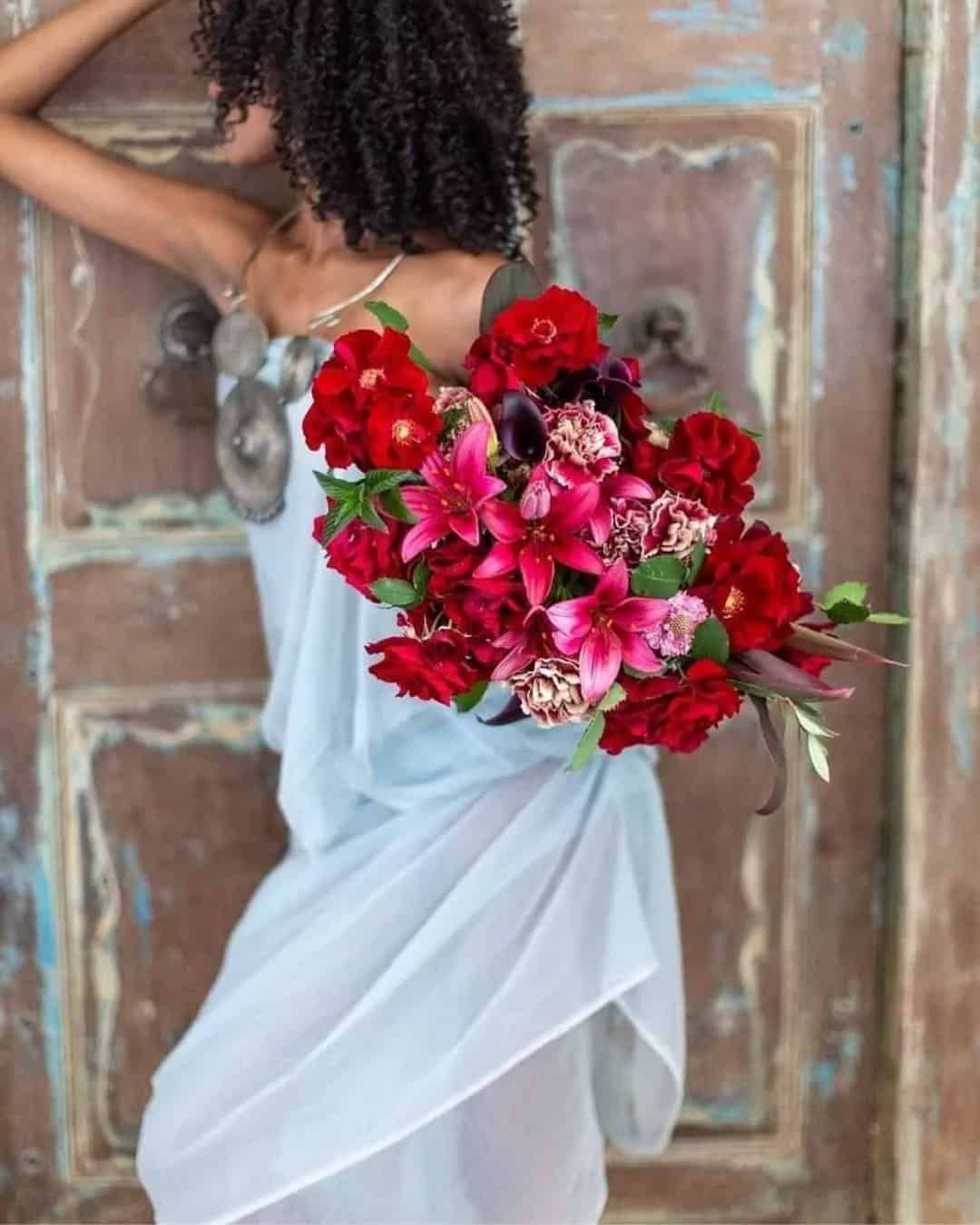 Passionate Red Flowers in Bouquets