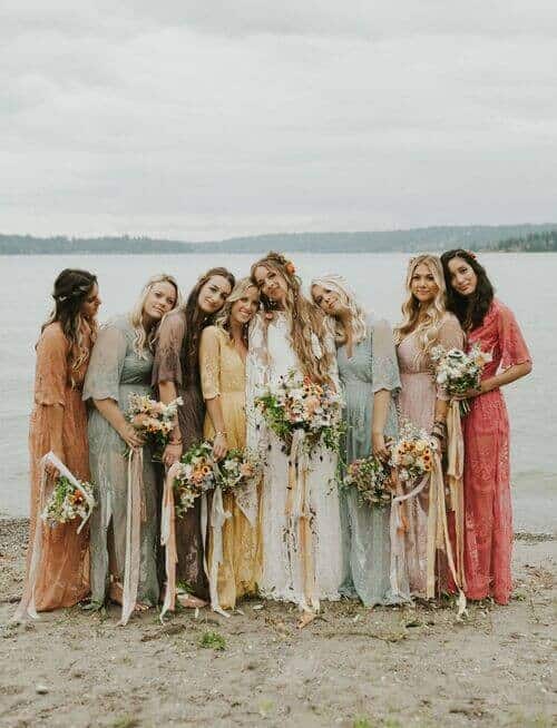 Floral and lace bouquets