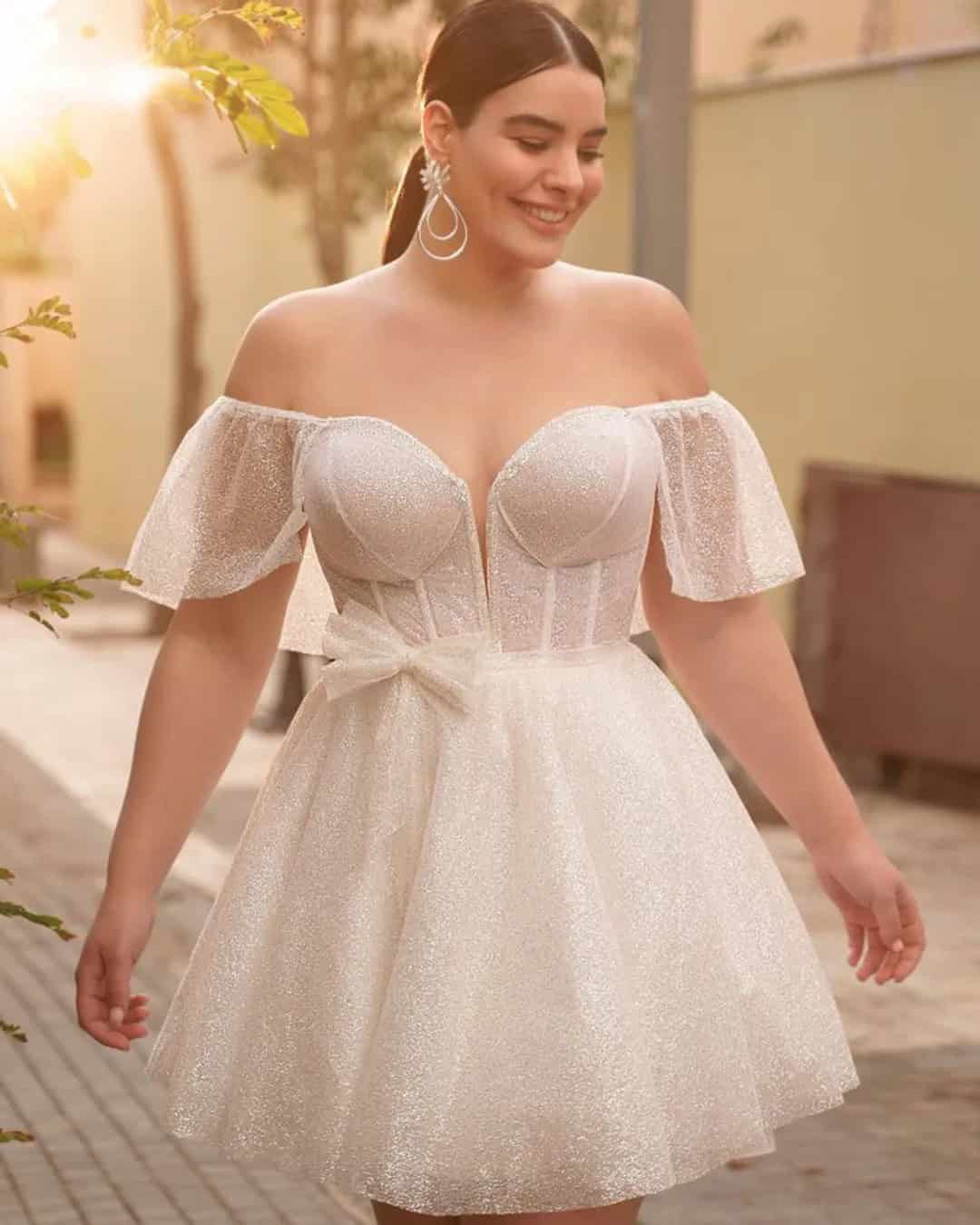 Short Plus Size Wedding Dresses