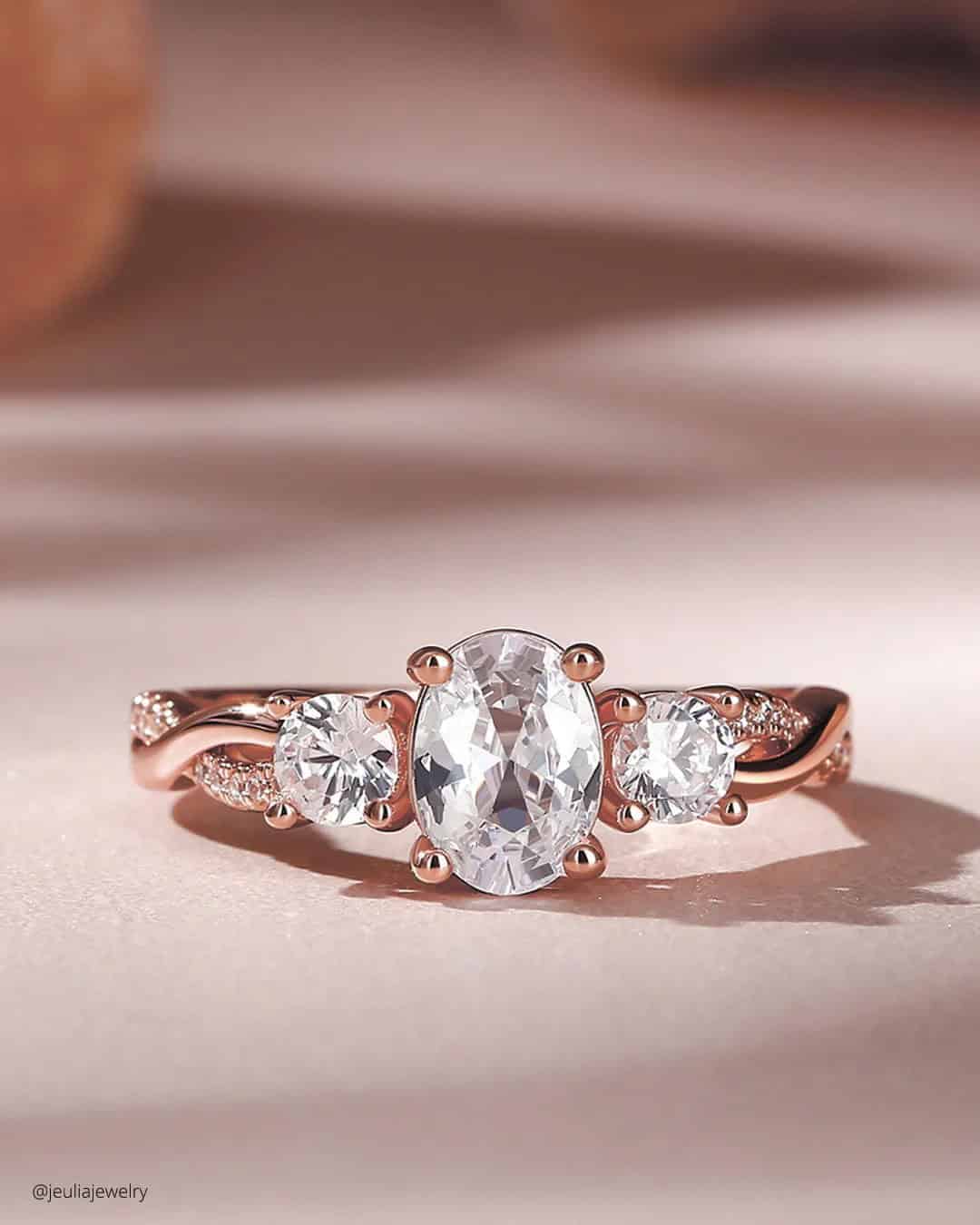 Rose Gold Engagement Rings For Women