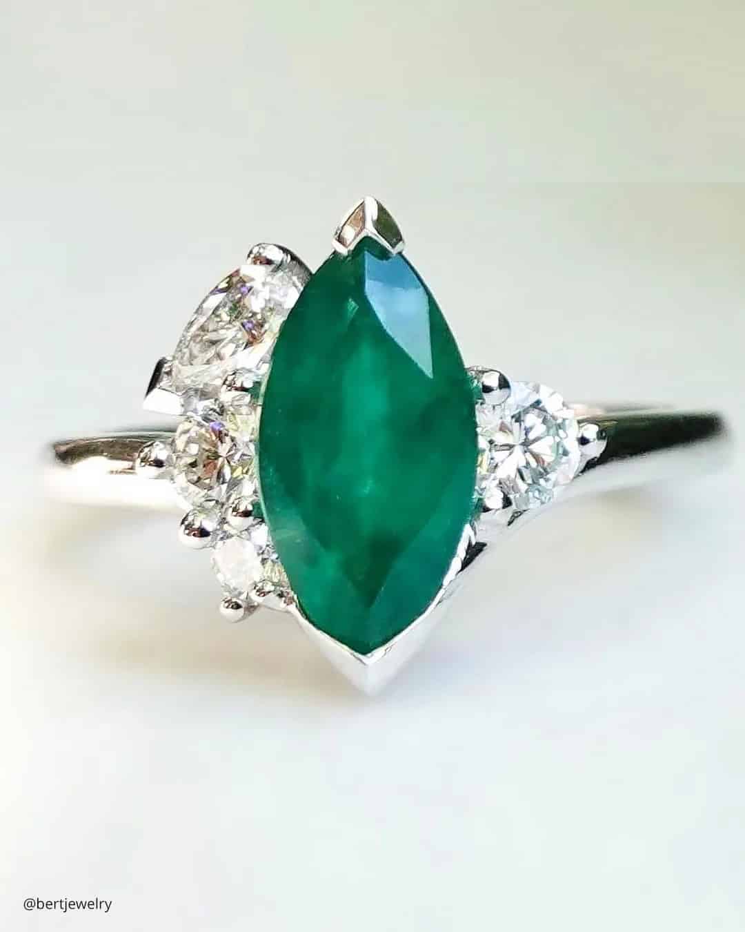 Unique Emerald Rings