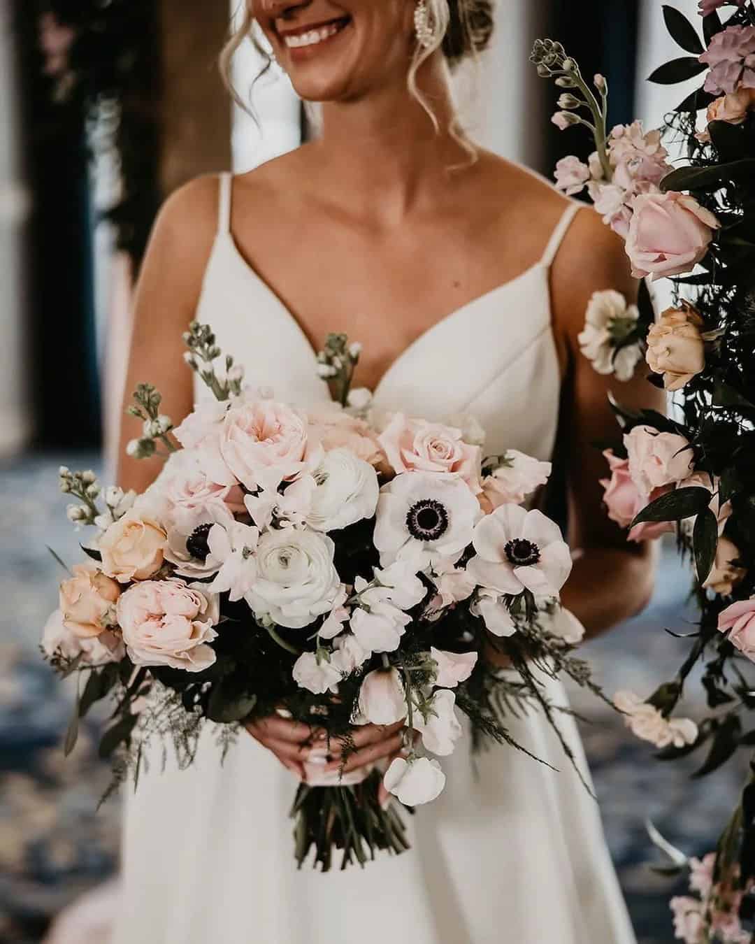 Black And White Wedding Bouquets