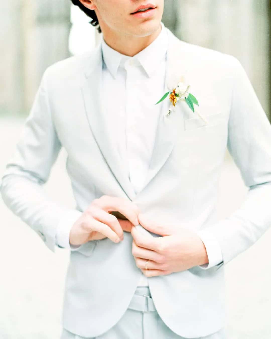 White Groomsmen Outfits