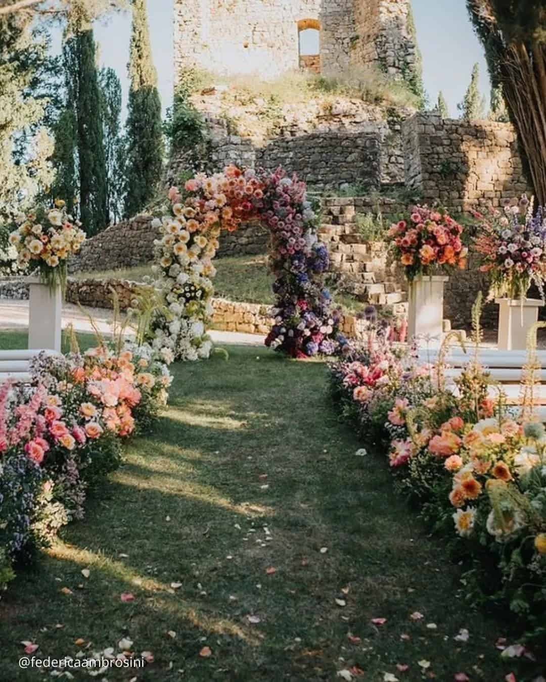 Rustic Aisle Decor