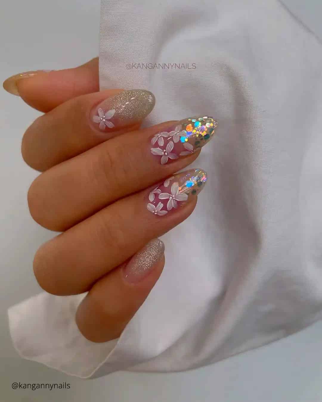 Glitter Nails For An Indian Wedding