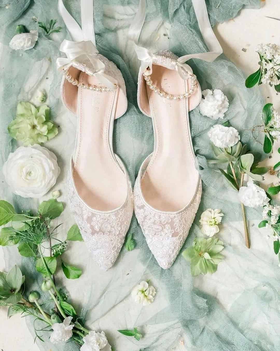 Lace Cute Wedding Flats