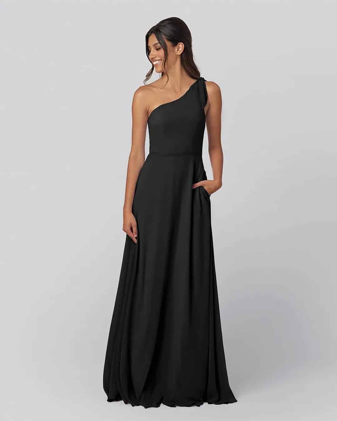 Long Black Bridesmaid Dresses