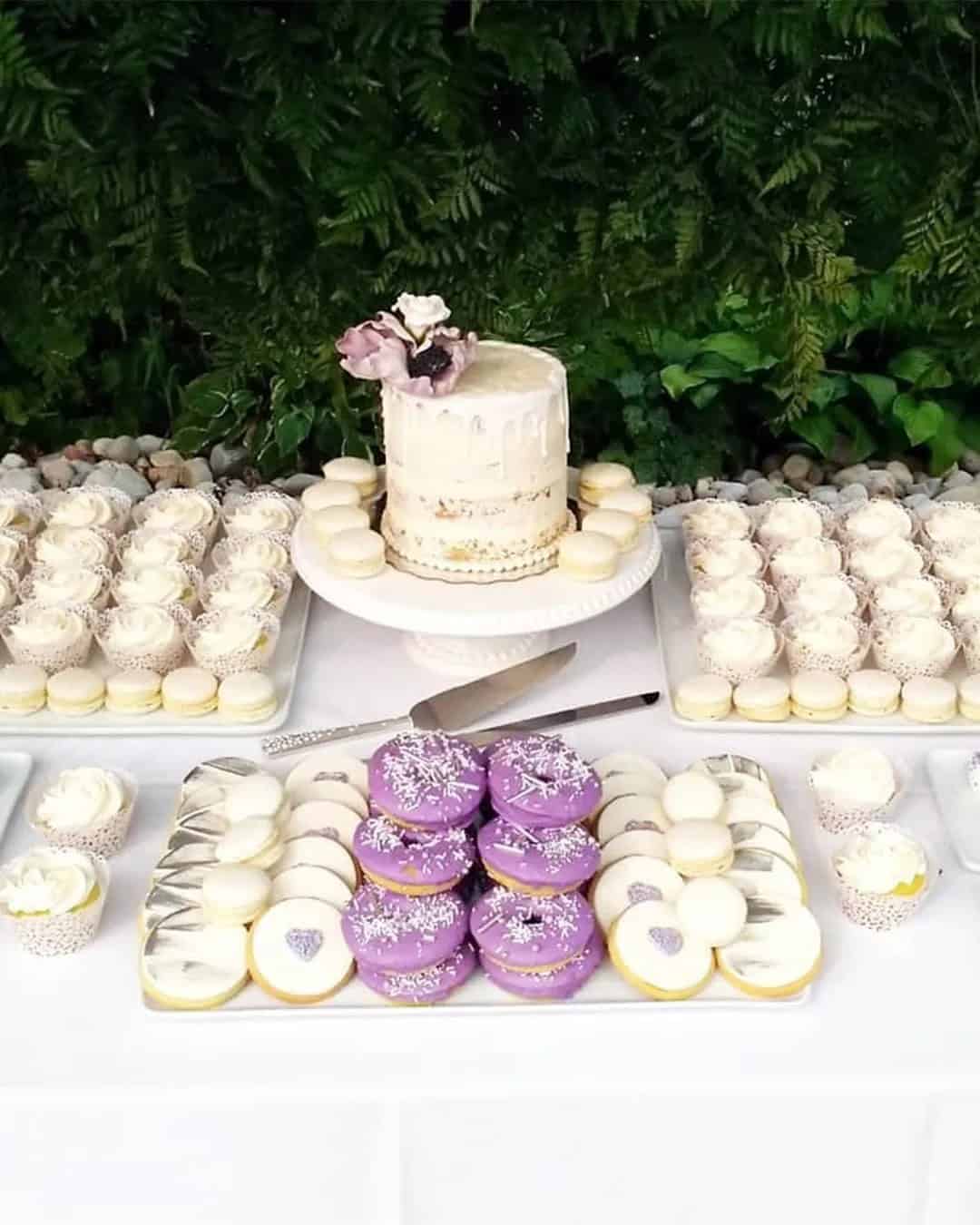 Dessert Bar for a Wedding Reception