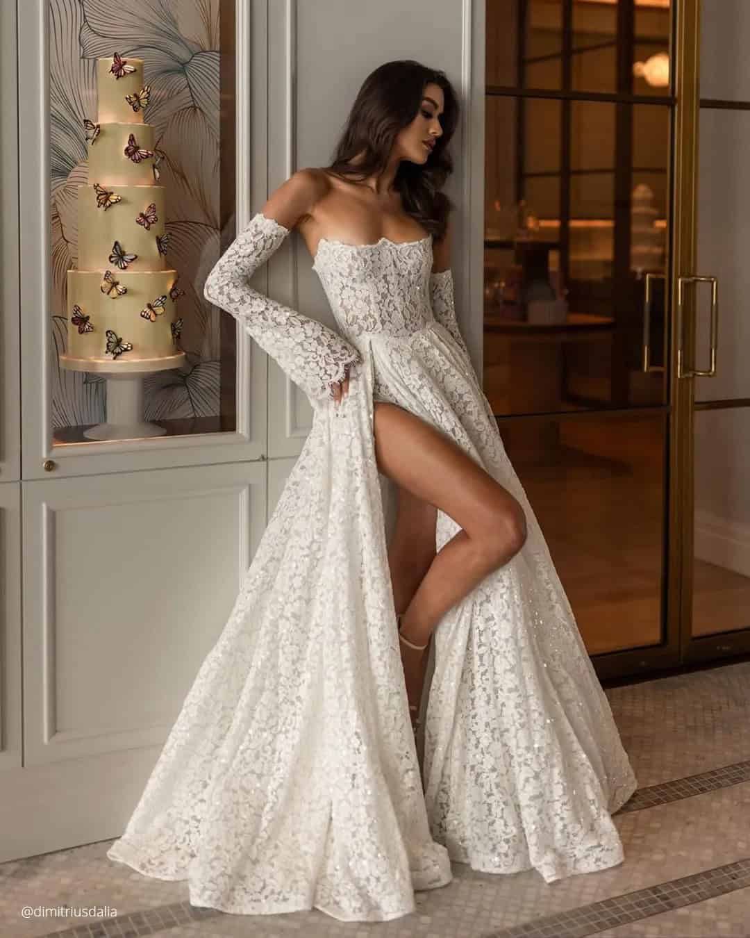 Lace Destination Wedding Gowns