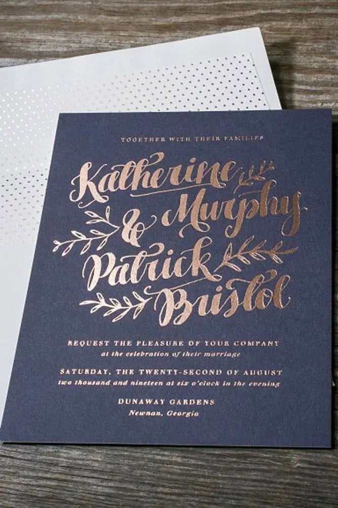 Vintage-Inspired Wedding Invitations