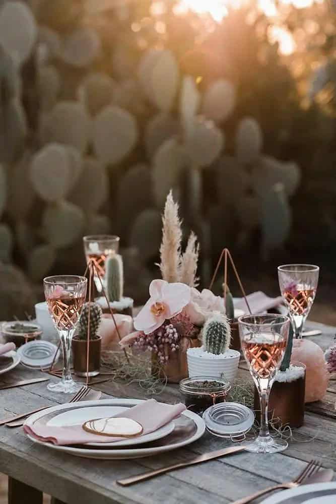 Table Place Setting Ideas In Boho Style