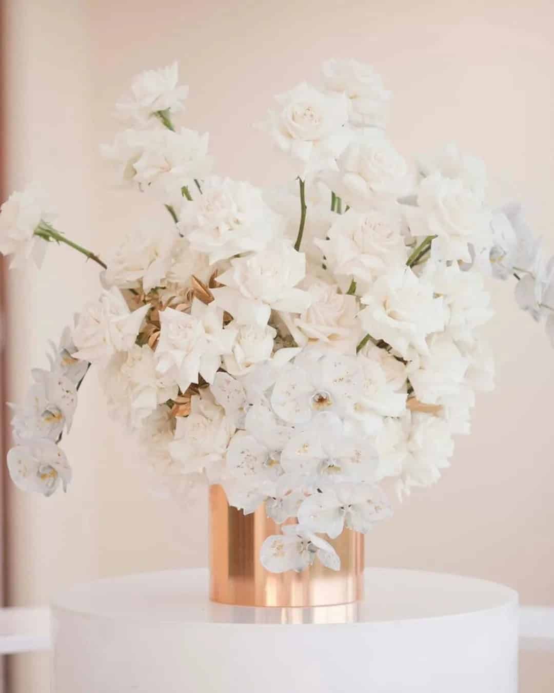 Floral Centerpiece In Gold