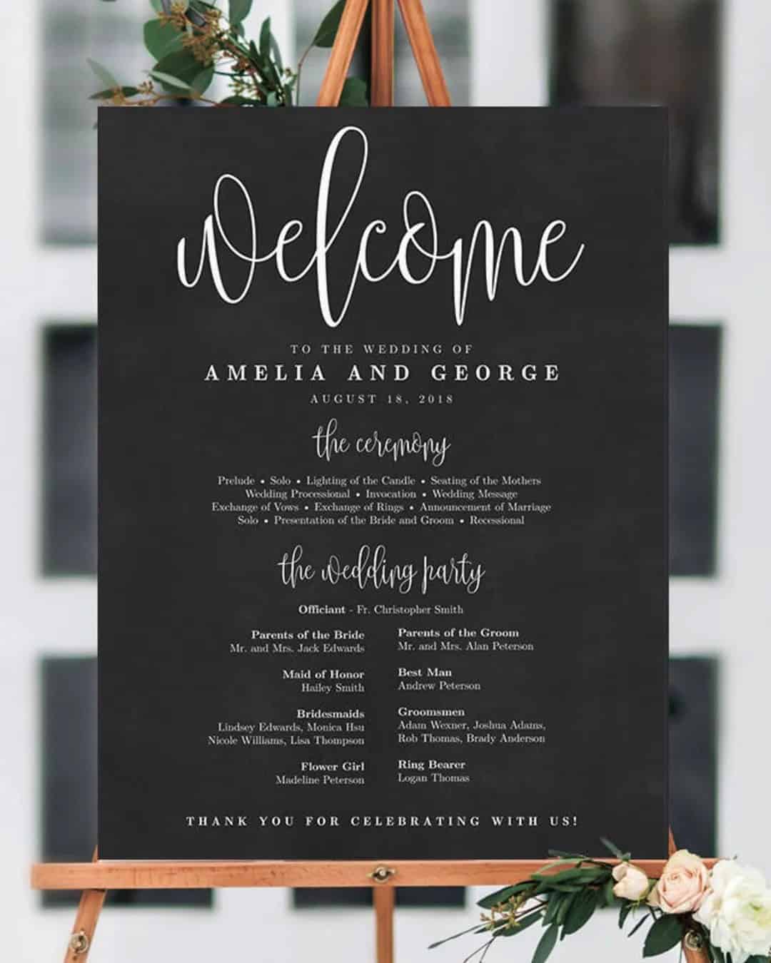 Unique Wedding Program Templates