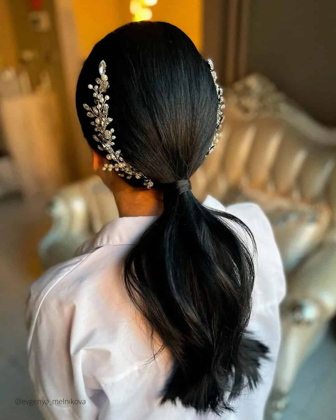 Smooth Wedding Ponytail