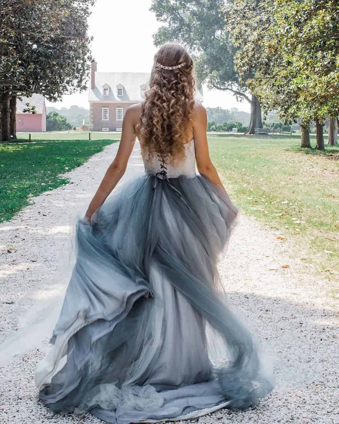 Ombre Wedding Dresses Colored