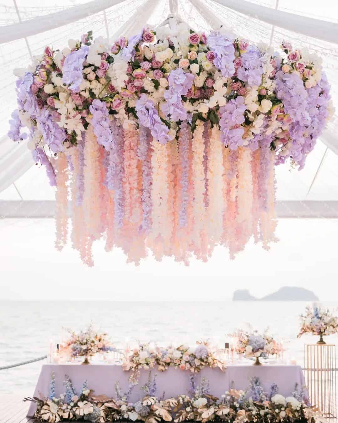 Hanging Wedding Decor Installations